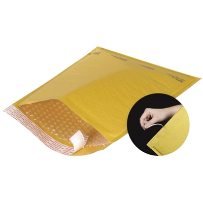Kraft Self-Seal Bubble Mailers with Tear Strip