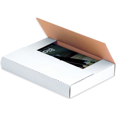 White Easy-Fold Bookfold Mailers