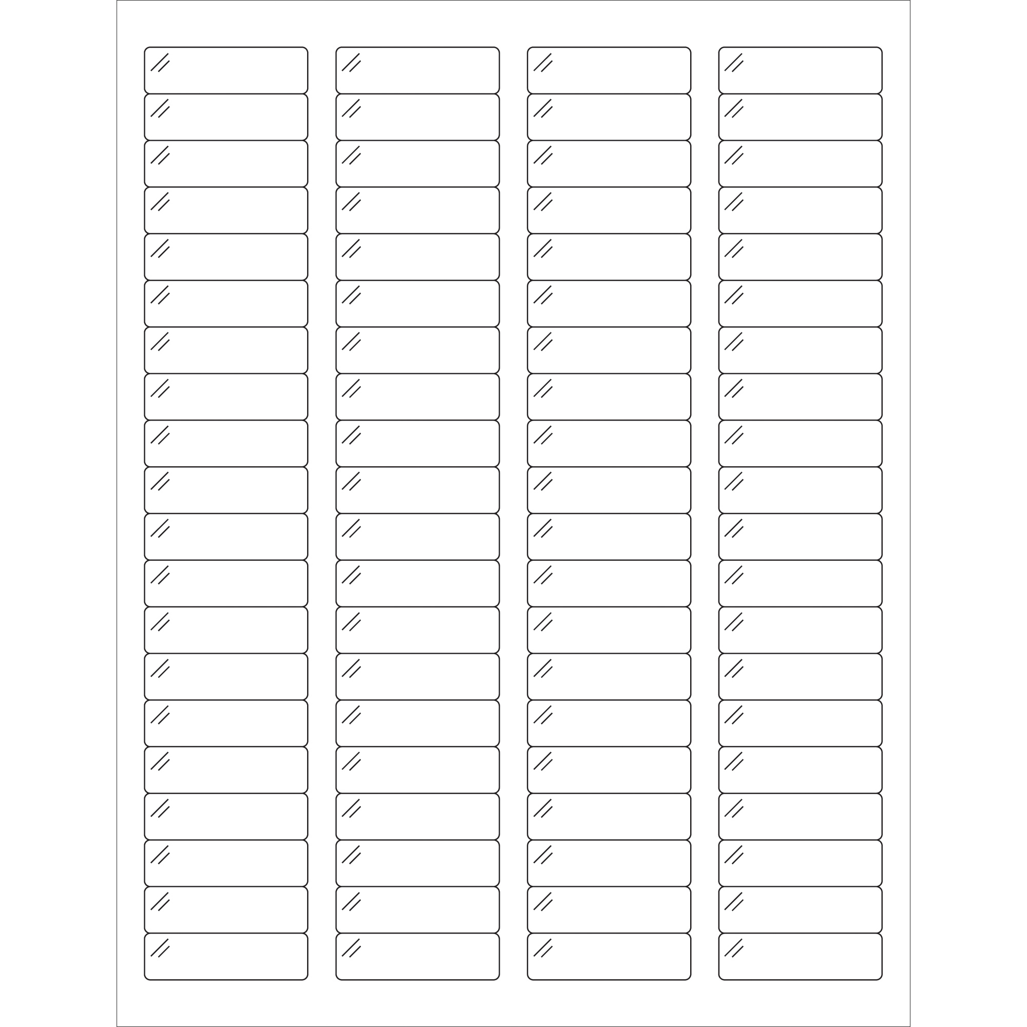 Crystal Clear Rectangle Laser Labels