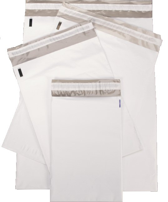 Unlined Poly Mailers - White
