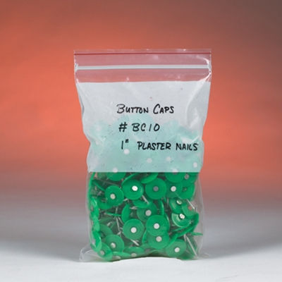 Minigrip® White Block Reclosable Poly Bags - 2 mil