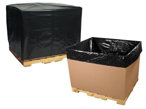 Black Pallet Covers or Bin Liners - 3 mil