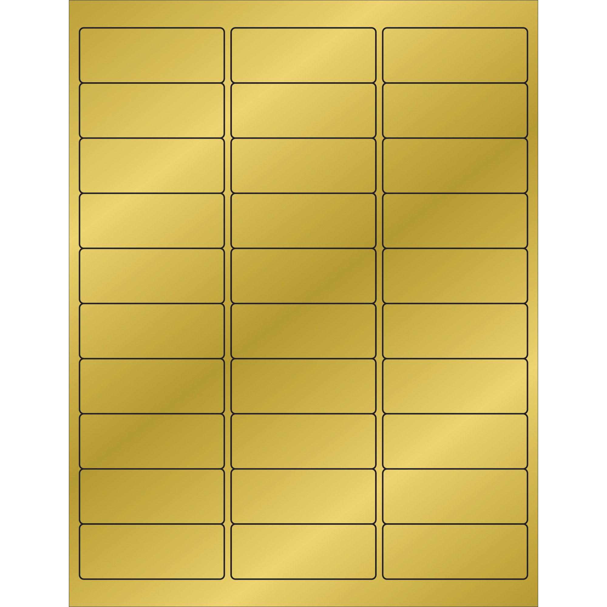 Foil Rectangle Laser Labels