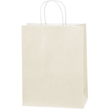 250-10 x 5 x 13" French Vanilla Tinted Shopping Bags
