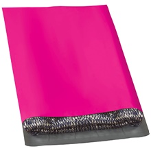 100-12 x 15 1/2" Pink Poly Mailers