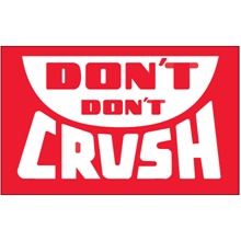 3 x 5" - "Don't Don't Crush" Labels