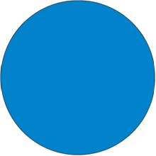 3" Circles - Blue Removable Labels