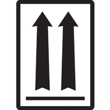 3 x 4 1/4" - (two up arrows over black bar) Labels