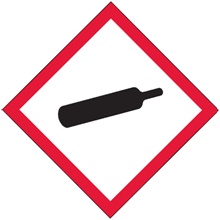 1 x 1" Pictogram - Gas Cylinder Labels