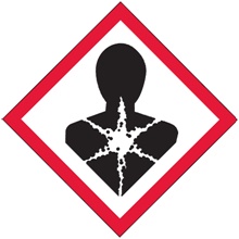 2 x 2" Pictogram - Health Hazard Labels