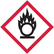 2 x 2" Pictogram - Flame Over Circle Labels