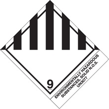 4 x 4 3/4" - "Env Haz Sub, Solid" Labels