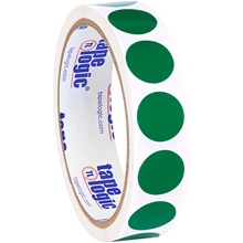 3/4" Green Inventory Circle Labels