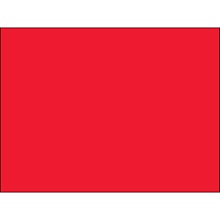 3 x 4" Fluorescent Red Inventory Rectangle Labels