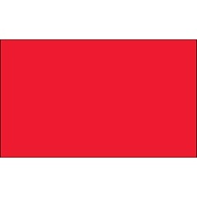 3 x 5" Fluorescent Red Inventory Rectangle Labels