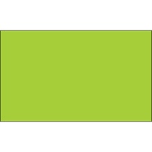 3 x 5" Fluorescent Green Inventory Rectangle Labels