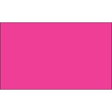 3 x 5" Fluorescent Pink Inventory Rectangle Labels