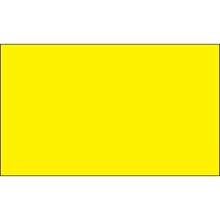 3 x 5" Fluorescent Yellow Inventory Rectangle Labels