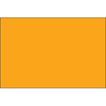 3 x 6" Fluorescent Orange Inventory Rectangle Labels