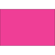 3 x 6" Fluorescent Pink Inventory Rectangle Labels