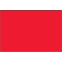 2 x 4" Fluorescent Red Inventory Rectangle Labels