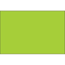 2 x 4" Fluorescent Green Inventory Rectangle Labels