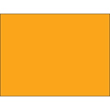 4 x 4" Fluorescent Orange Inventory Rectangle Labels