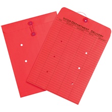 100-10 x 13" Red Inter-Department Envelopes