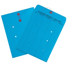 100-10 x 13" Blue Inter-Department Envelopes