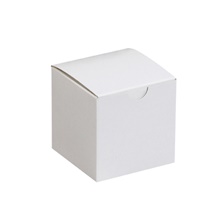 100-3 x 3 x 3" White Gift Boxes