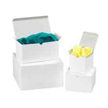 100-4 x 4 x 4" White Gift Boxes