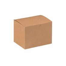 100-6 x 4 1/2 x 4 1/2" Kraft Gift Boxes