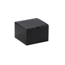 100-6 x 6 x 4" Black Gloss Gift Boxes