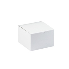 100-6 x 6 x 4" White Gift Boxes