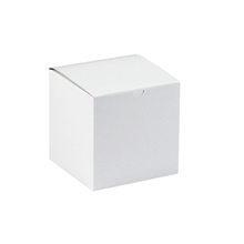 100-6 x 6 x 6" White Gift Boxes