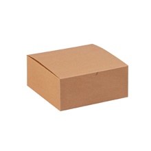 100-8 x 8 x 3 1/2" Kraft Gift Boxes