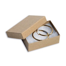 100-3 1/16 x 2 1/8 x 1" Kraft Jewelry Boxes