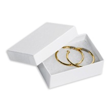 100-3 1/16 x 2 1/8 x 1" White Jewelry Boxes