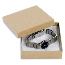 100-3 1/2 x 3 1/2 x 1" Kraft Jewelry Boxes