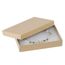 100-5 1/4 x 3 3/4 x 7/8" Kraft Jewelry Boxes