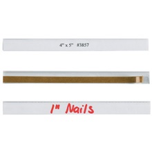 1/2 x 6" Open-Edge™ Plastic Label Holders