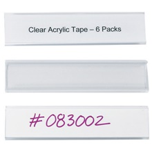 6 x 1 5/16" Wire-Rac™ Snap-On Label Holders