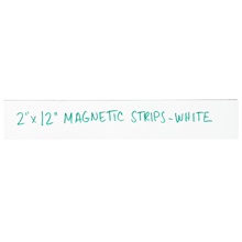 2 x 12" White Warehouse Labels - Magnetic Strips