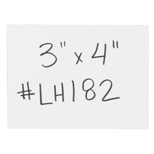 3 x 4" White Warehouse Labels - Magnetic Strips