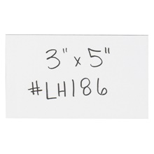 3 x 5" White Warehouse Labels - Magnetic Strips