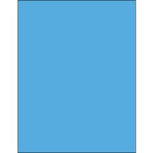 8 1/2 x 11" Fluorescent Bright Blue Rectangle Laser Labels-1 Label per Sheet
