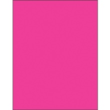 8 1/2 x 11" Fluorescent Rectangle Laser Labels-1 Labels per Sheet