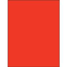 8 1/2 x 11" Red Rectangle Laser Labels-1 Label per Sheet