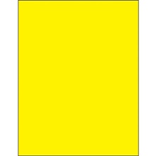8 1/2 x 11" Fluorescent Yellow Rectangle Laser Labels-1 Label per Sheet