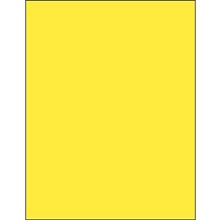 8 1/2 x 11" Yellow Rectangle Laser Labels-1 Label per Sheet